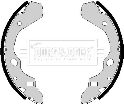BORG & BECK Комплект тормозных колодок BBS6130